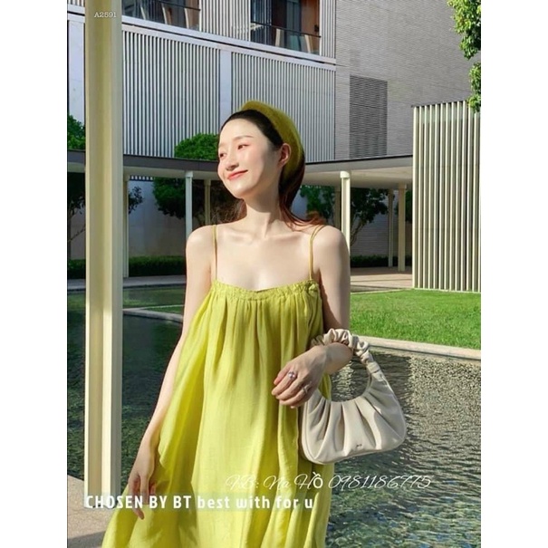 ĐẦM MAXI HAI DÂY THUN NGỰC