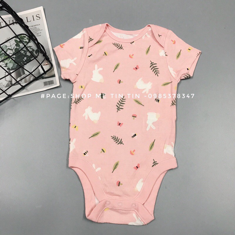 Body chip cộc tay [OlDNAVY] cho bé (thỏ.hồng 24m)