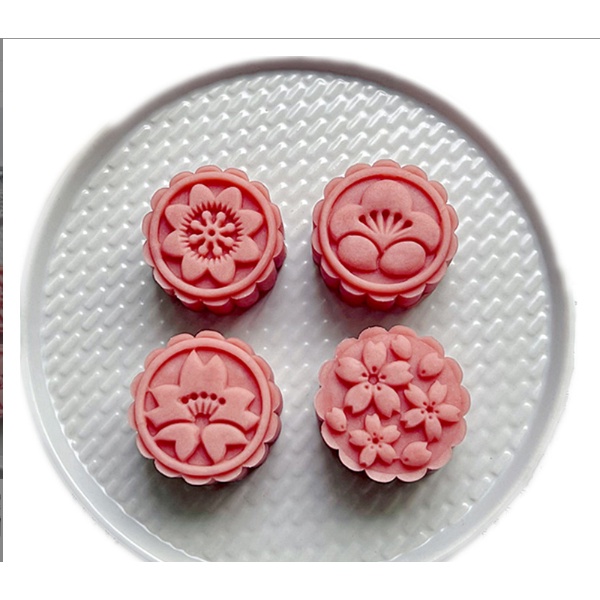 Khuôn Bánh trung thu bánh đậu xanh trái cây anh đào (50 gr) Mã SP: C14