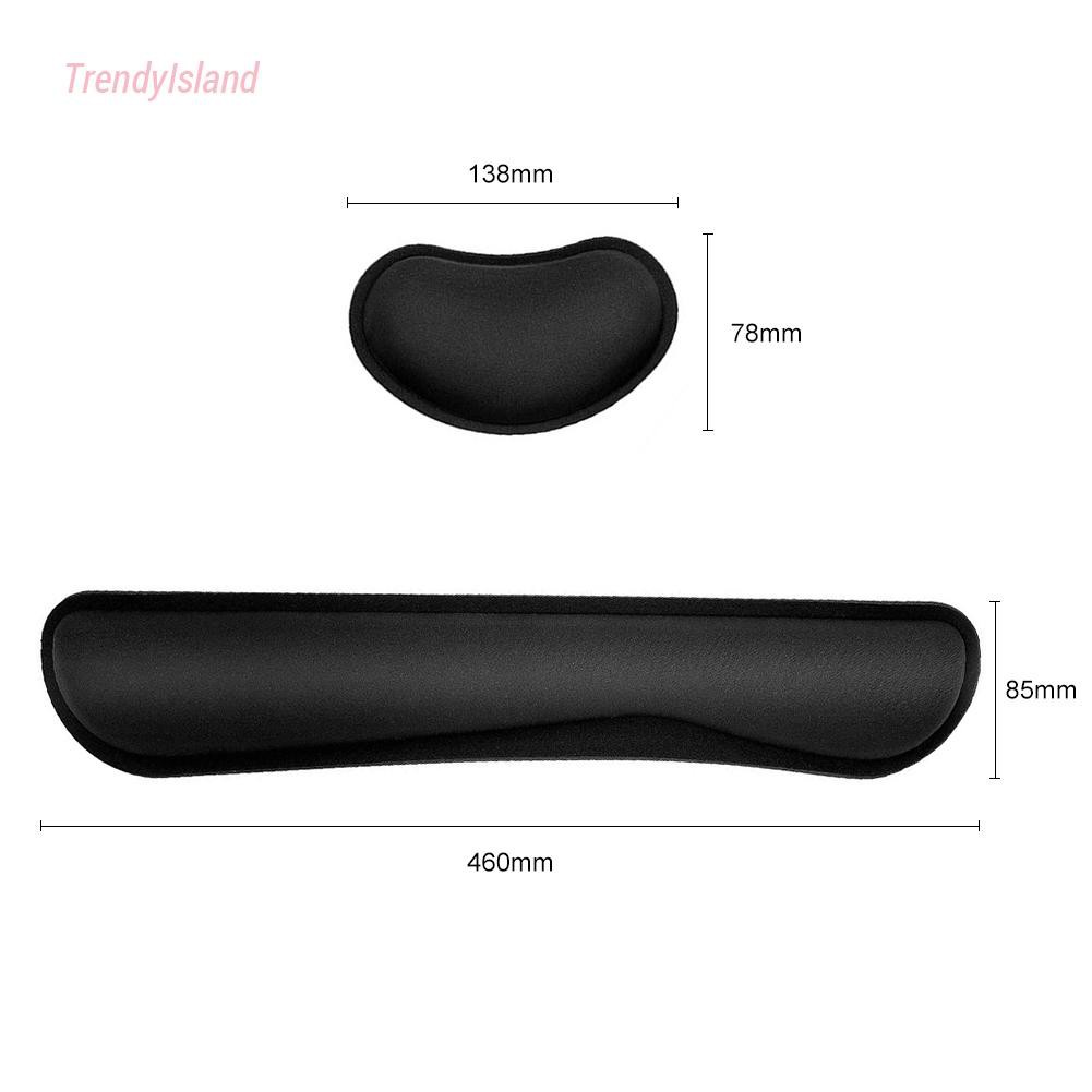 Office Hand Care Cushion Keyboard Mouse Wrist Rest Pad Ergonomic Memory Foam Set Computer Accessories