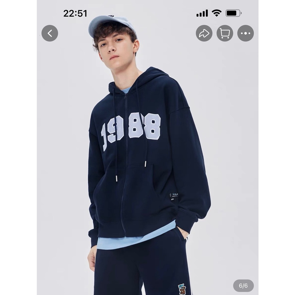 Áo khoác hoodie nỉ bông dây kéo 1988 form rộng nam nữ Zozo unisex