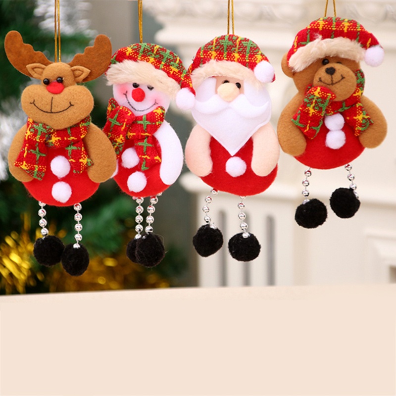 Búp bê treo trang trí Giáng Sinh hình ông già Noel/người tuyết/tuần lộc