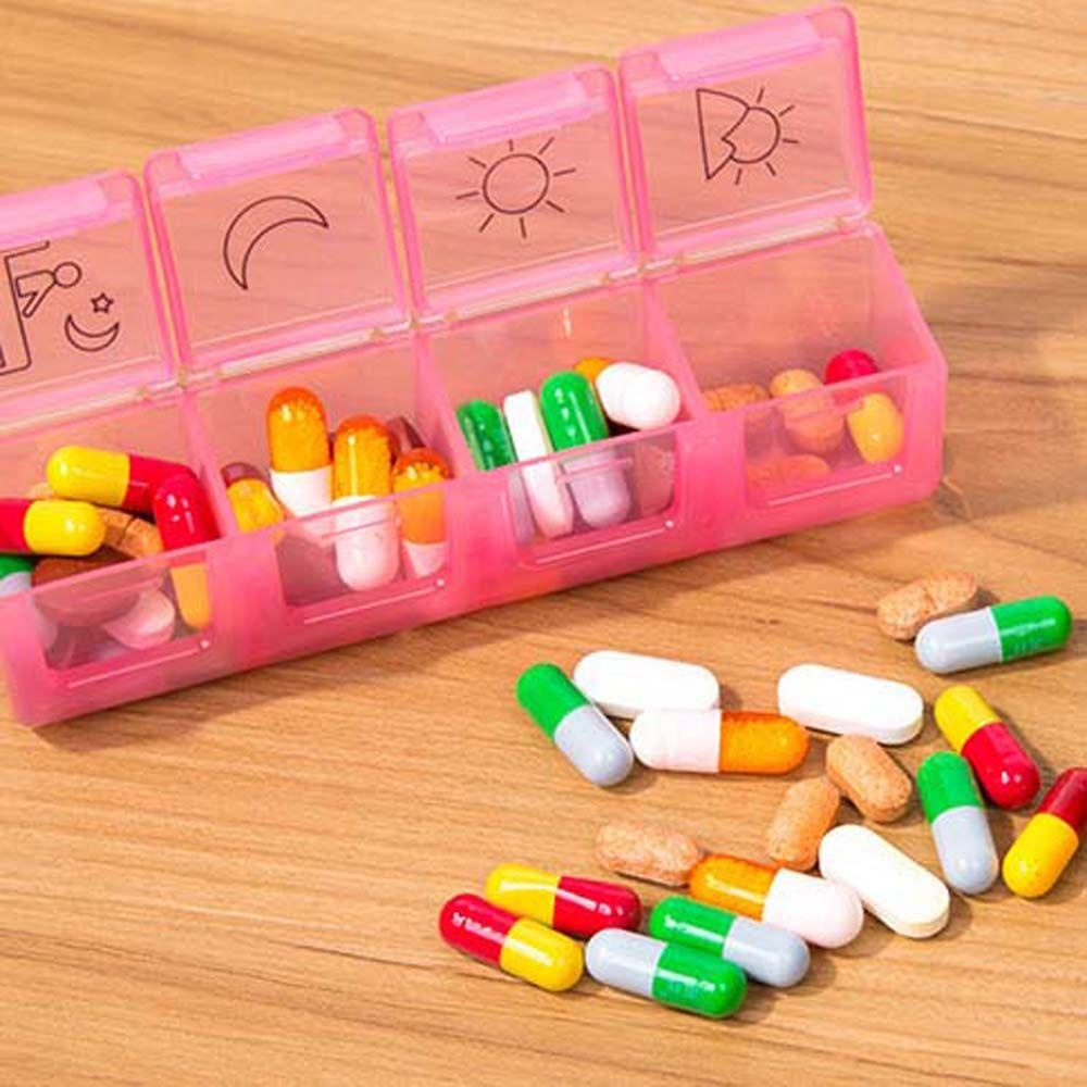 Hộp Đựng Thuốc 7 Ngày Chống Thấm Nước Tiện Dụng