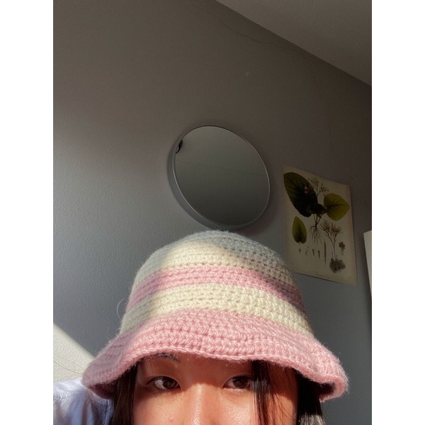 Mũ bucket vành bèo phối màu handmade