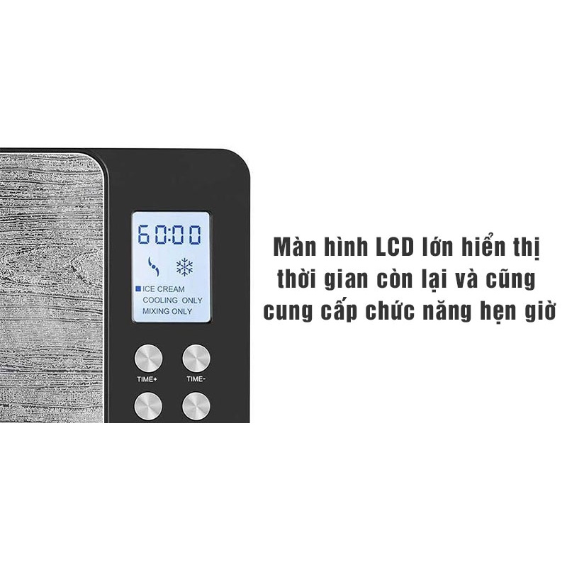 Máy Làm Kem Tươi tự động Unold 48895 - Nhập khẩu Đức - Làm Kem Tại Nhà Chỉ Với 60 Phút Có Ngay 1.5 Lít Kem