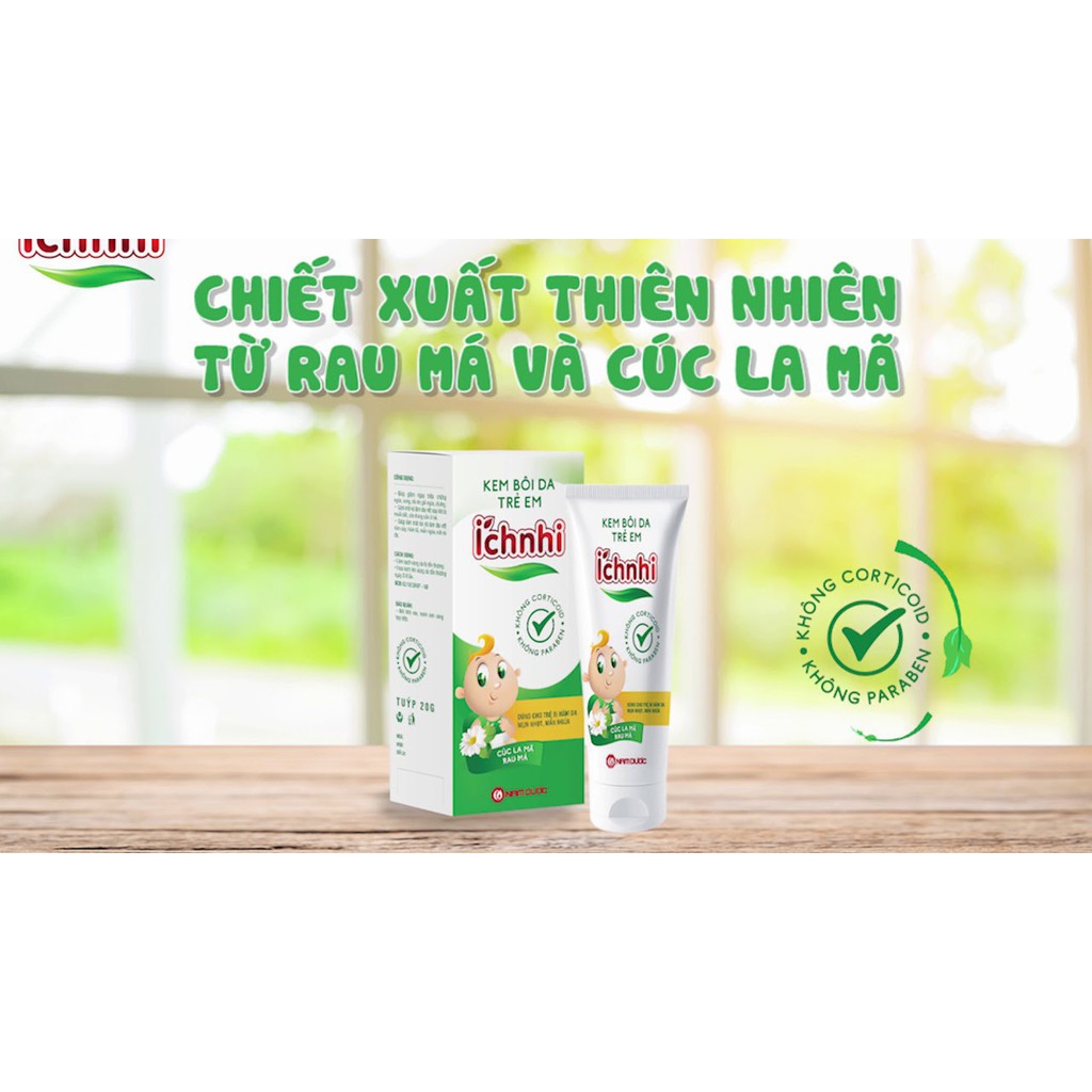 Kem Bôi Da Ích Nhi - Giúp giảm ngay triệu chứng ngứa, sưng, đỏ do gãi ngứa, dị ứng. Làm mờ và làm dịu vết muỗi đốt