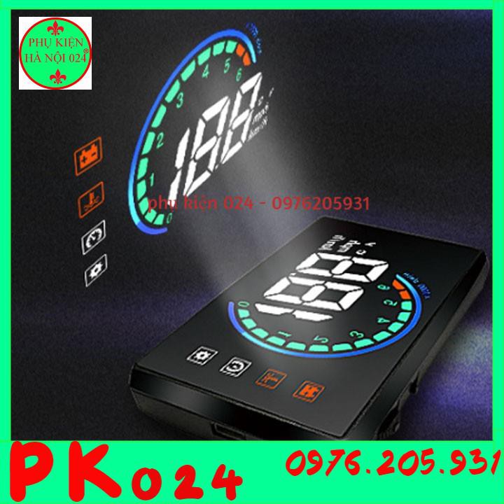 HUD H16 Hiển Thị Tốc Độ Kính Lái Ô Tô Cắm Cổng OBD2 Màn Hình 3,8 inch HD