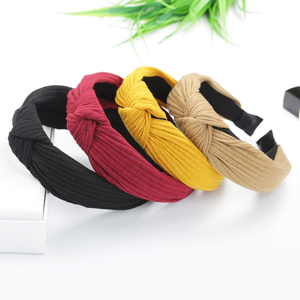 Cài Tóc Nữ Màu Trơn Kẻ Sọc Thời Trang