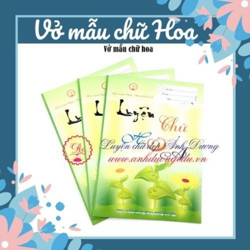 Vở Ô Ly Chữ Hoa - Vở Luyện Chữ Đẹp, Mẫu Chữ Hoa Đứng, Chữ Hoa Nghiêng, Có Chữ Mẫu