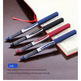 combo 03/06/12 bút gel mực nước Baoke roller pen ngòi 0.5mm BK110 xanh đỏ đen bản dupe của Uniball đẹp rẻ ngòi êm