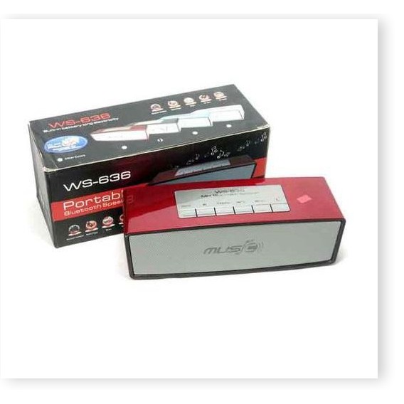 Loa Bluetooth WSTER WS-636 Tặng Tai nghe S5360 loại 2
