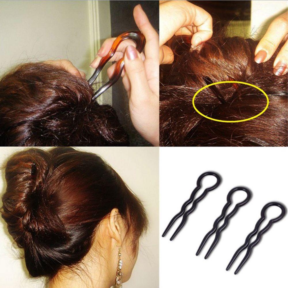 Kẹp Tóc Chữ U Uốn Cong Tạo Kiểu Tóc Đơn Giản Tiện Lợi