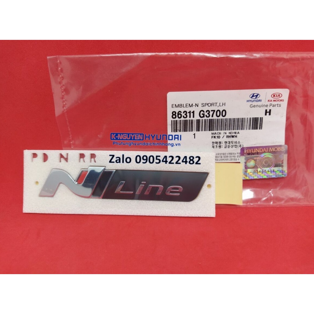 Logo chữ "Nline" dán xe Hyundai - Mã số: 86311G3700