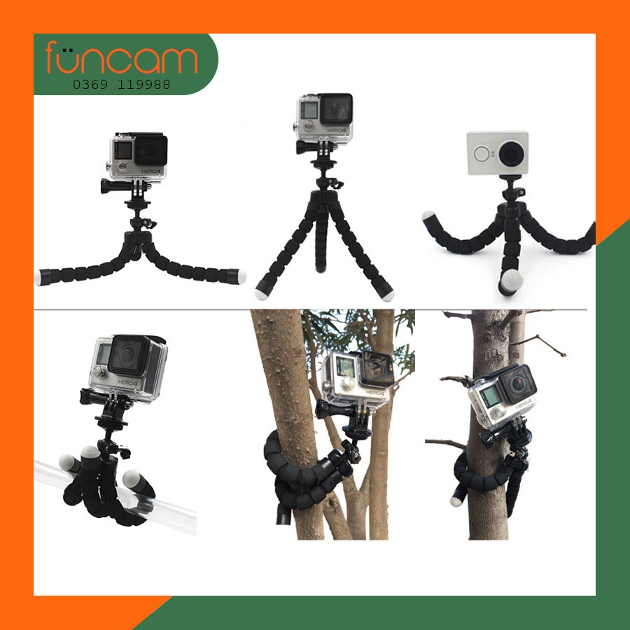 Chân bạch tuộc mini dùng cho gopro, điện thoại