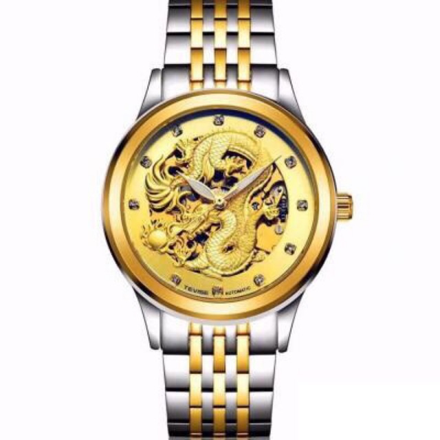 ĐỒNG HỒ TEVISE RỒNG CƠ TỰ ĐỘNG LỘ MÁY DOANH NHÂN