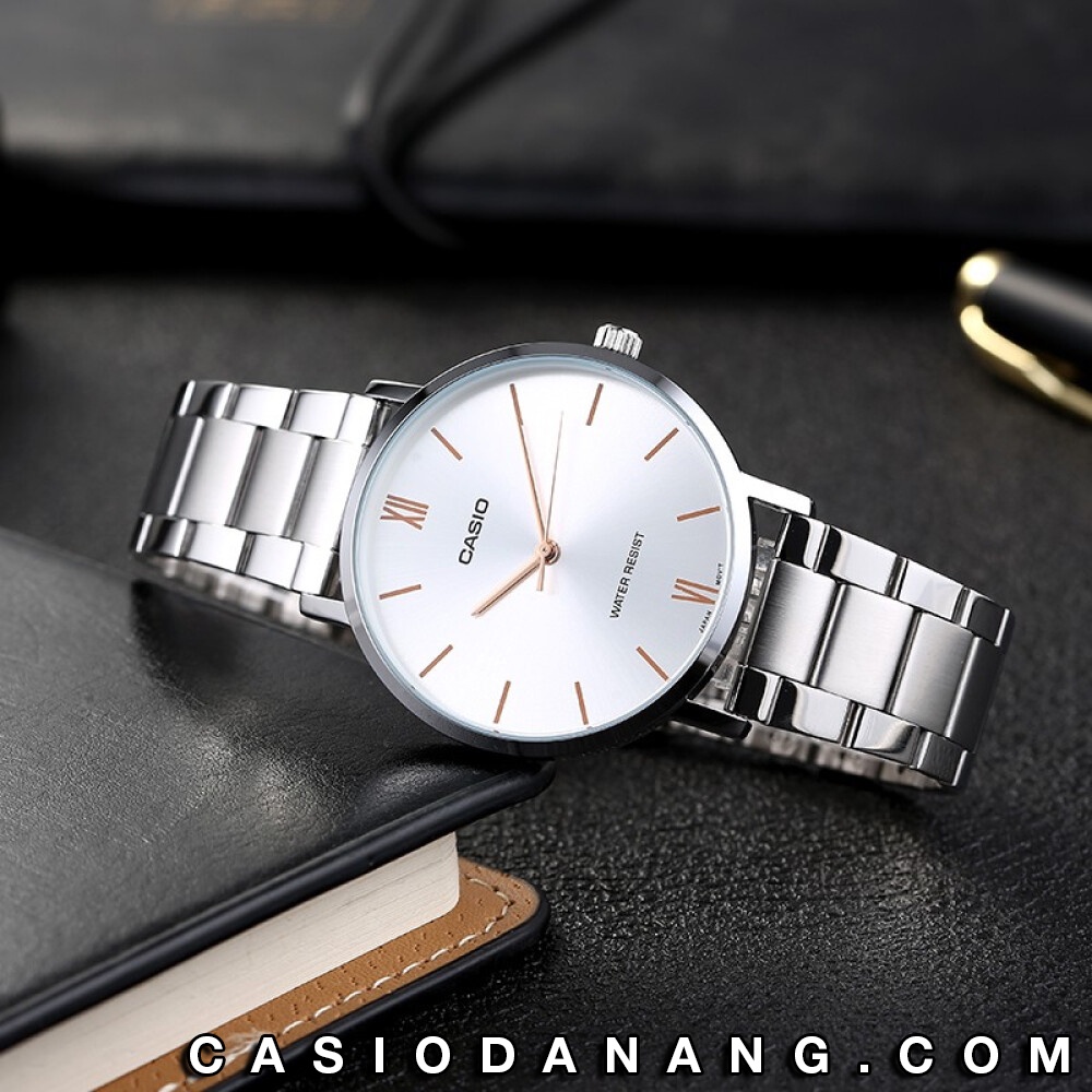 Đồng hồ nam dây kim loại Casio chính hãng Anh Khuê MTP-VT01D-7BUDF (40mm)