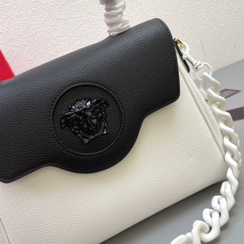 Túi xách/đeo vai dây xích sành điệu có nhiều màu medusa logo thương hiệu Versace da thật cao cấp