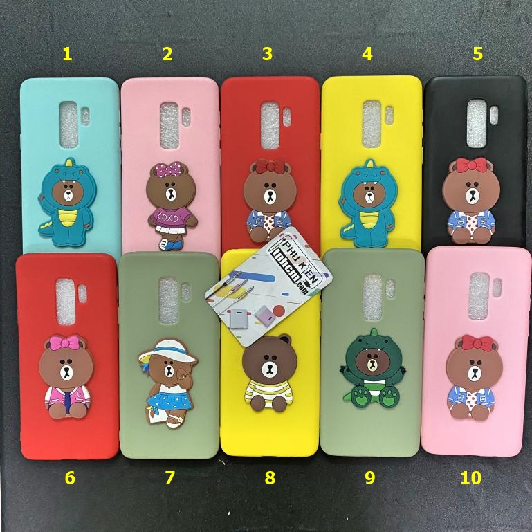 Ốp lưng Samsung S9 Plus hình Gấu Nâu