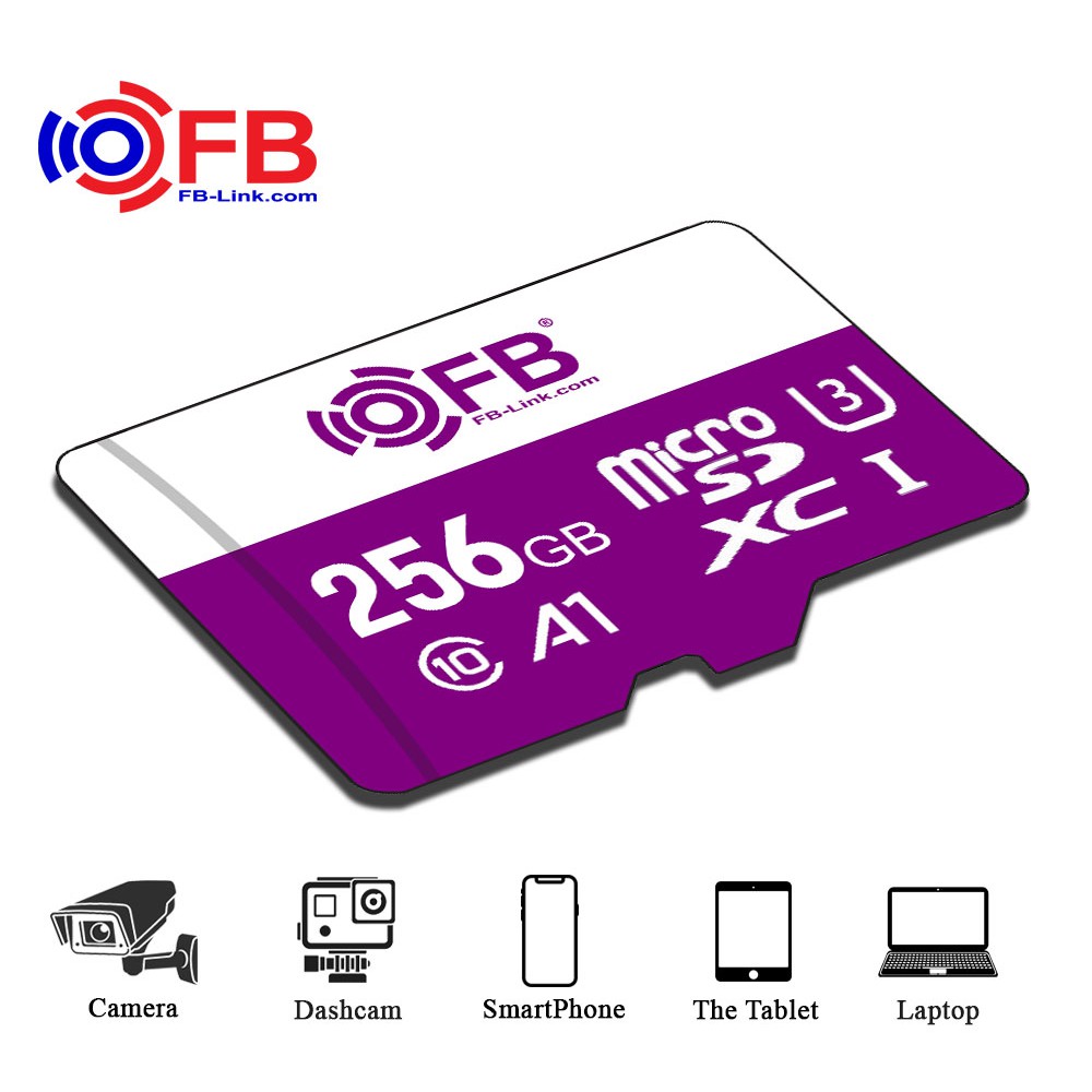Thẻ nhớ MicroSD FB-LINK 256GB - BOX C10 (Chuyên Camera IP) - CHÍNH HÃNG