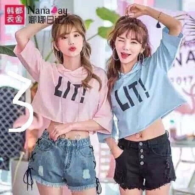 áo croptop ,áothun nữ ngắn tay phối nón