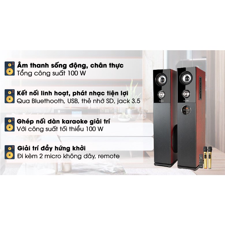 Loa Tháp Bluetooth Mozard M112