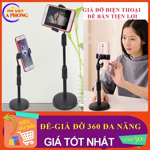 [ 𝑯𝑨̀𝑵𝑮 𝑳𝑶𝑨̣𝑰 1] Giá Đỡ Điện Thoại Để Bàn, Quay TikTok, Livestream, Xem Video xoay 360 độ L7 hàng chuẩn