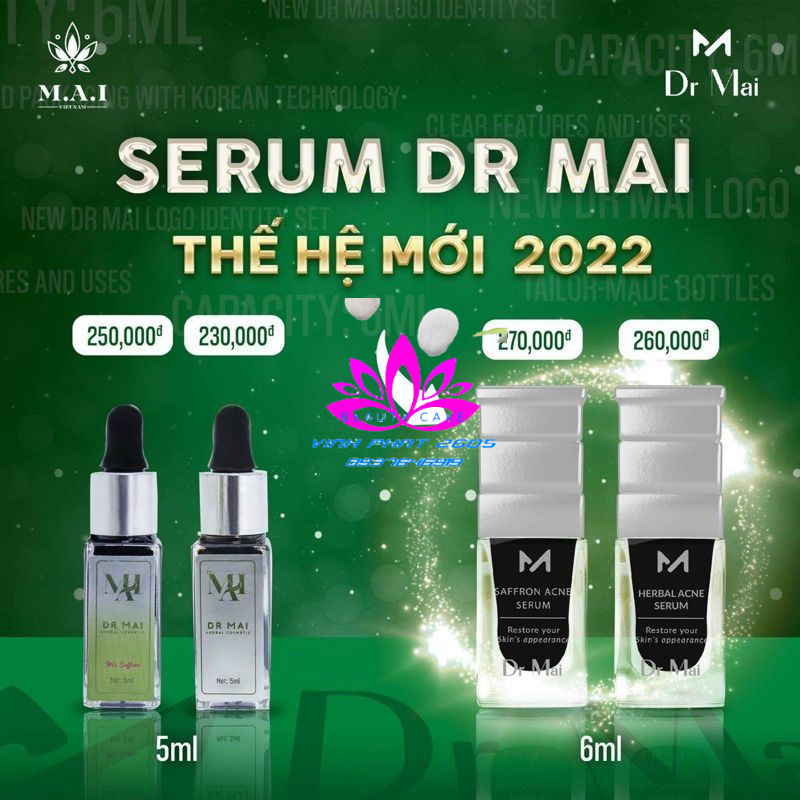 SERUM THẢO MỘC DR MAI 6ML CHÍNH HÃNG 2022