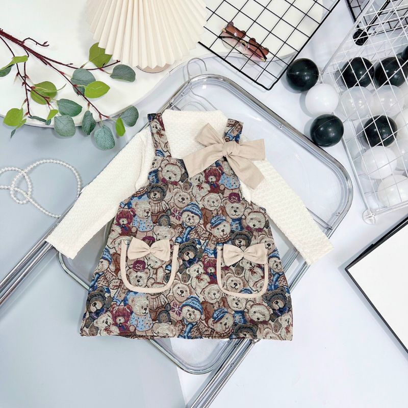 Set yếm gấm tiểu thư cho bé gái từ 12-30kg
