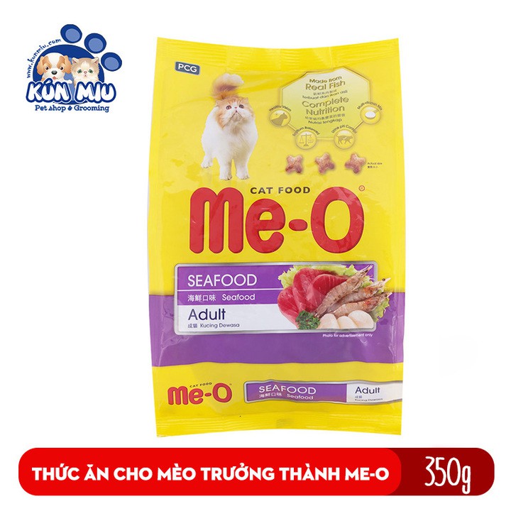 Thức ăn cho mèo trưởng thành trên 1 tuổi Me-O Adult 350gr