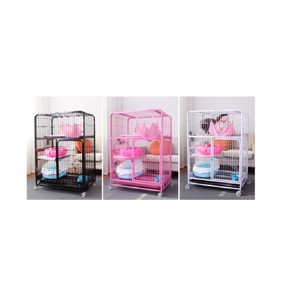 LỒNG MÈO SƠN TĨNH ĐIỆN 2 TẦNG HÀNG CAO CẤP SIÊU ĐẸP KÍCH THƯỚC 110*78*55cm (cao*ngang*sâu)