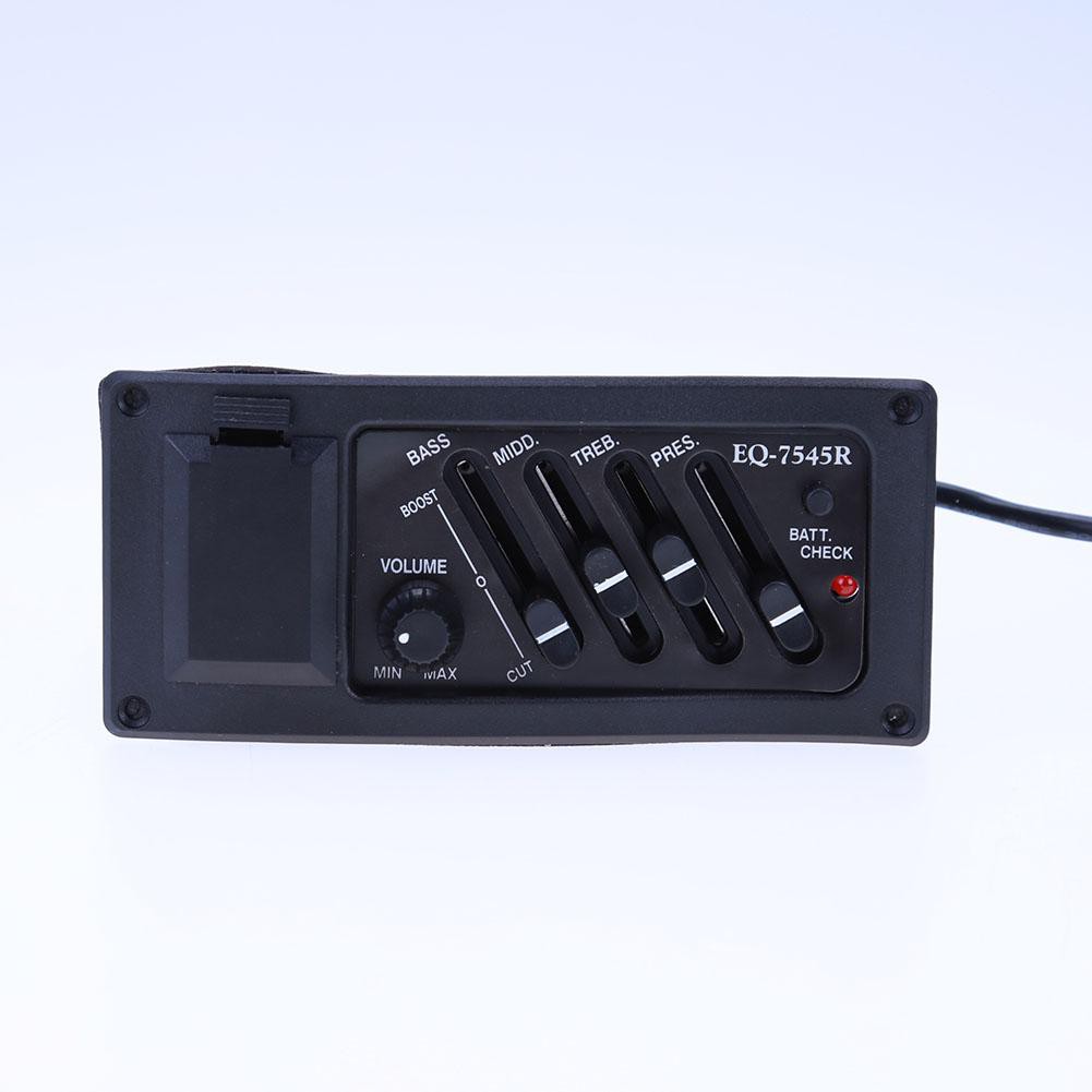 Bộ khuếch đại Preamp Guitar 4 dải mới EQ 7545R Pickup 6.5MM