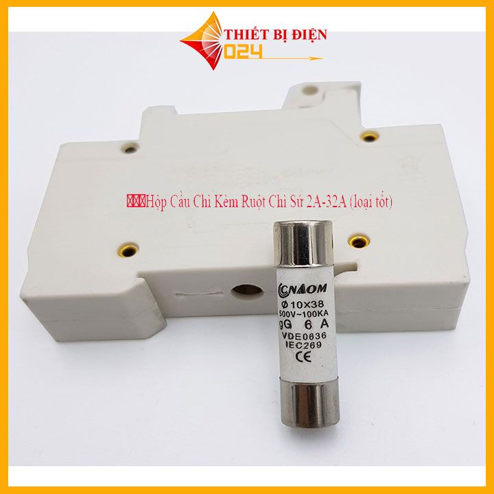 Hộp Cầu Chì 𝙍𝙏18-32. Kèm Ruột Chì Sứ 2A-32A (loại tốt)