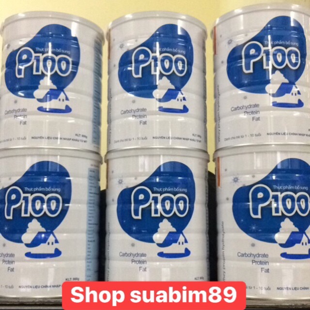 Sữa bột P100 lon 900g Date 6/2021