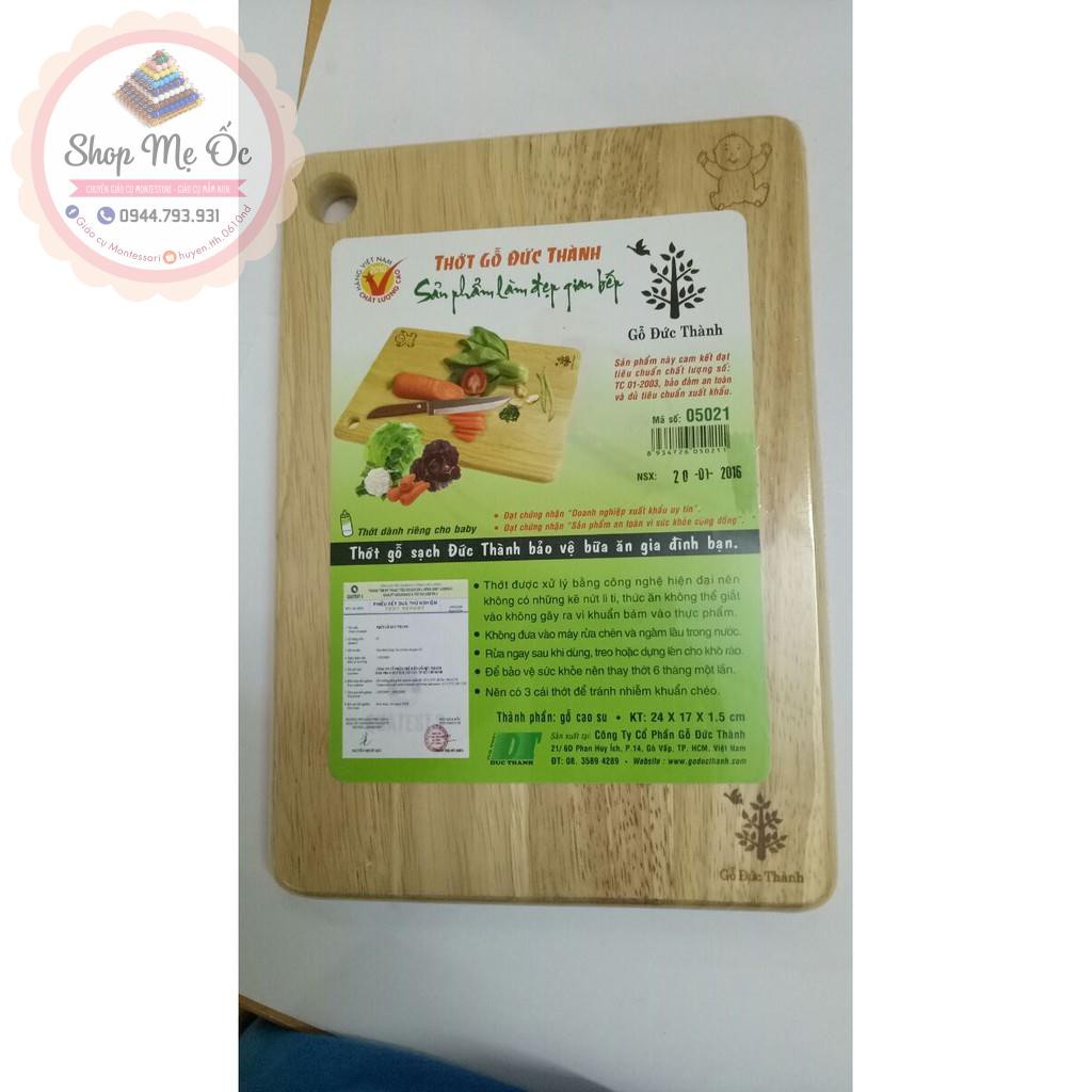 Thực hành cuộc sống - Thớt gỗ cho bé