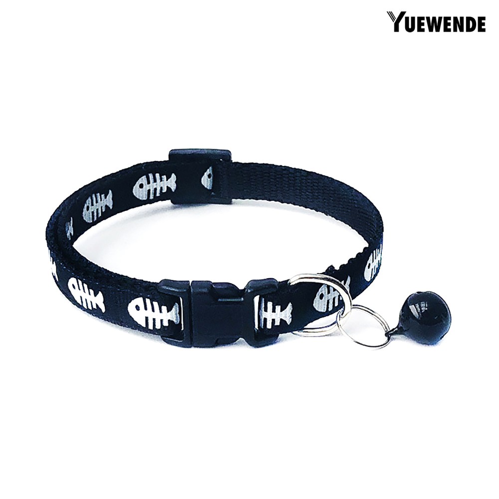 Vòng Cổ Có Chuông Hình Xương Cá Cho Thú Cưng