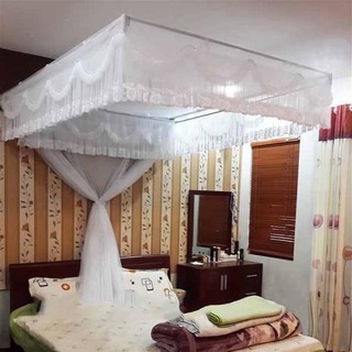 Màn khung vuông ren kiểu thái - không kèm khung- NHIỀU MÀU LỰA CHỌN