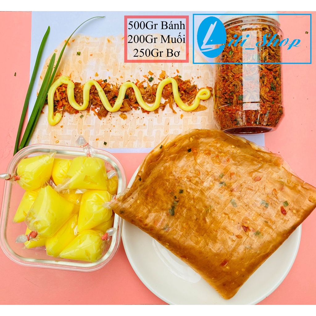 Combo 500Gr bánh Dẻo tôm, 200Gr Muối ruốc, 250Gr Bơ - Siêu ngon Siêu rẻ