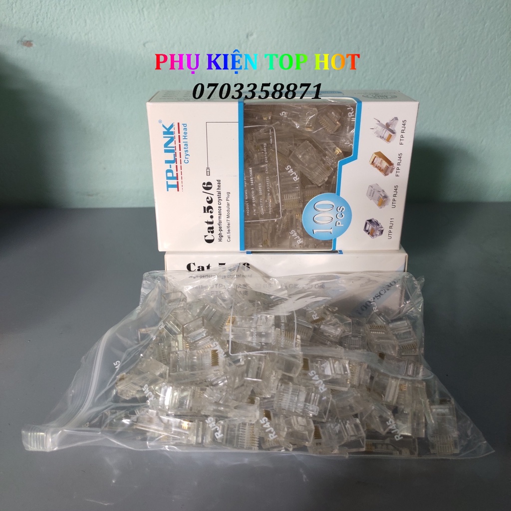 Hạt mạng Tplink rj45 cho cat5 cat6 rẻ