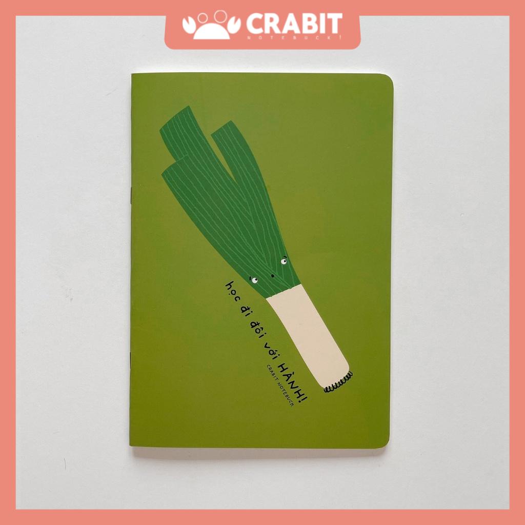 Vở kẻ ngang 80 trang Crabit ghi chép sáng tạo studygram, Vitamin Hành lá