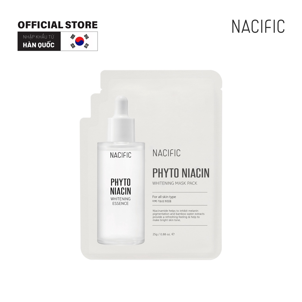 Mặt nạ dưỡng trắng da Nacific Phyto Niacin Whitening Mask Pack 25g