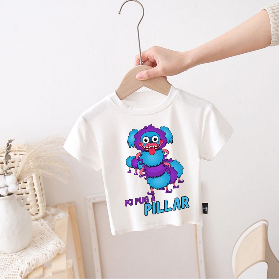 Áo thun trẻ em in hình game poppy playtime 2 mèo candy cat thỏ bunzo cho bé trai bé gái