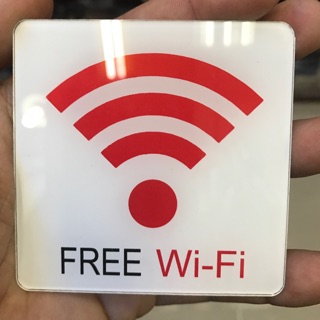 Logo phát Wifi và hướng dẫn vệ sinh Nam-Nữ