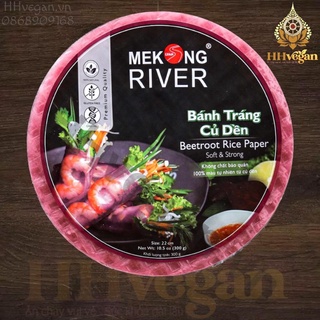 Bánh tráng gạo ăn kiêng củ dền mekong river 16cm - 300g