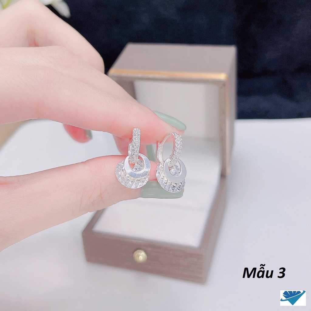 Bông tai nữ bạc Ý MS135