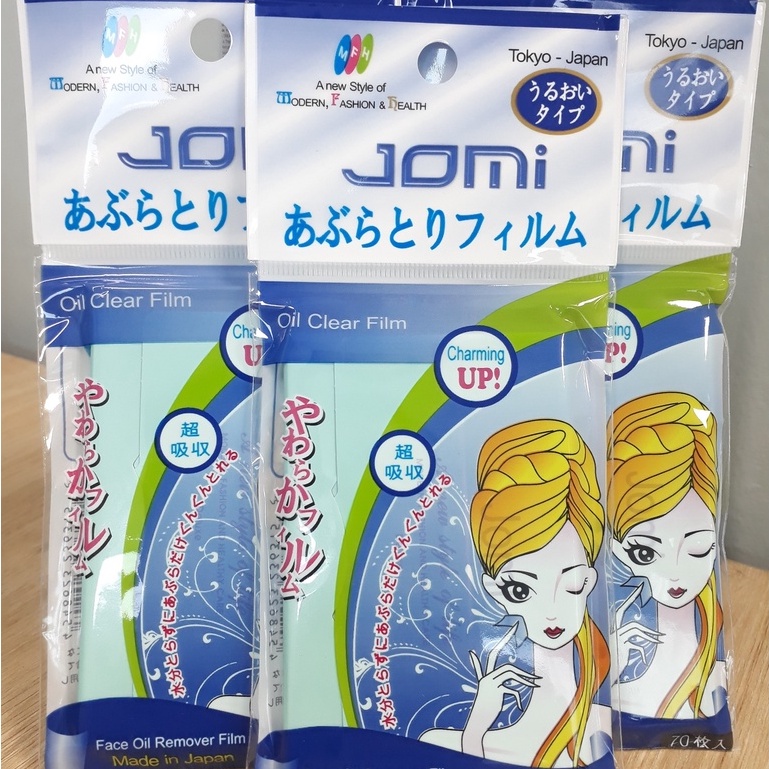 Giấy thấm dầu Nhật Jomi Oil Clear Film 70 tờ/1 bịch