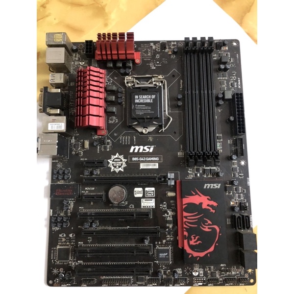 Main nguyên bản MSI B85-G43 gaming bản rồng đỏ đã test kĩ