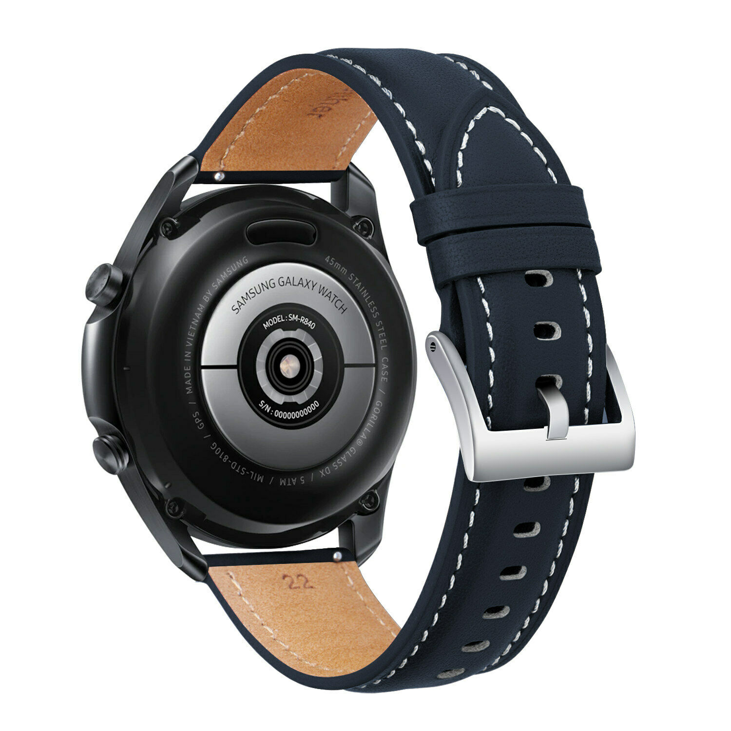 Dây Đeo Bằng Da Thật Cho Đồng Hồ Thông Minh Samsung Galaxy Watch 3 Sm-R840 41mm 45mm