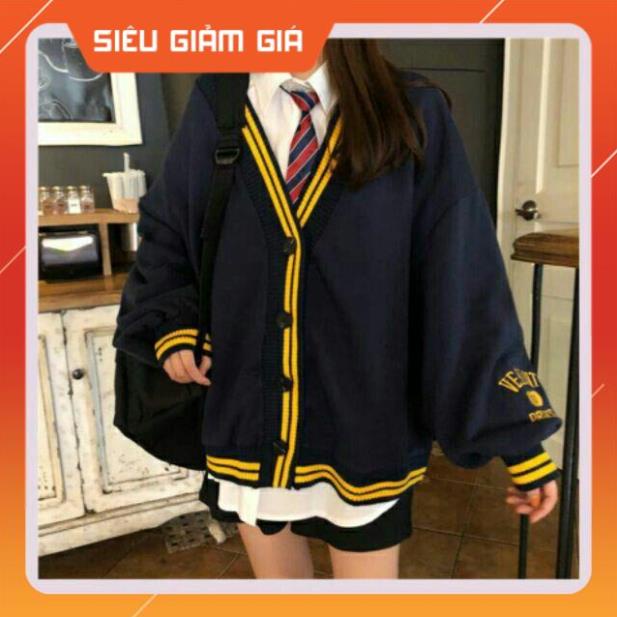 [Giá siêu rẻ] Áo khoác cardigan viền sọc, kèm hình thật