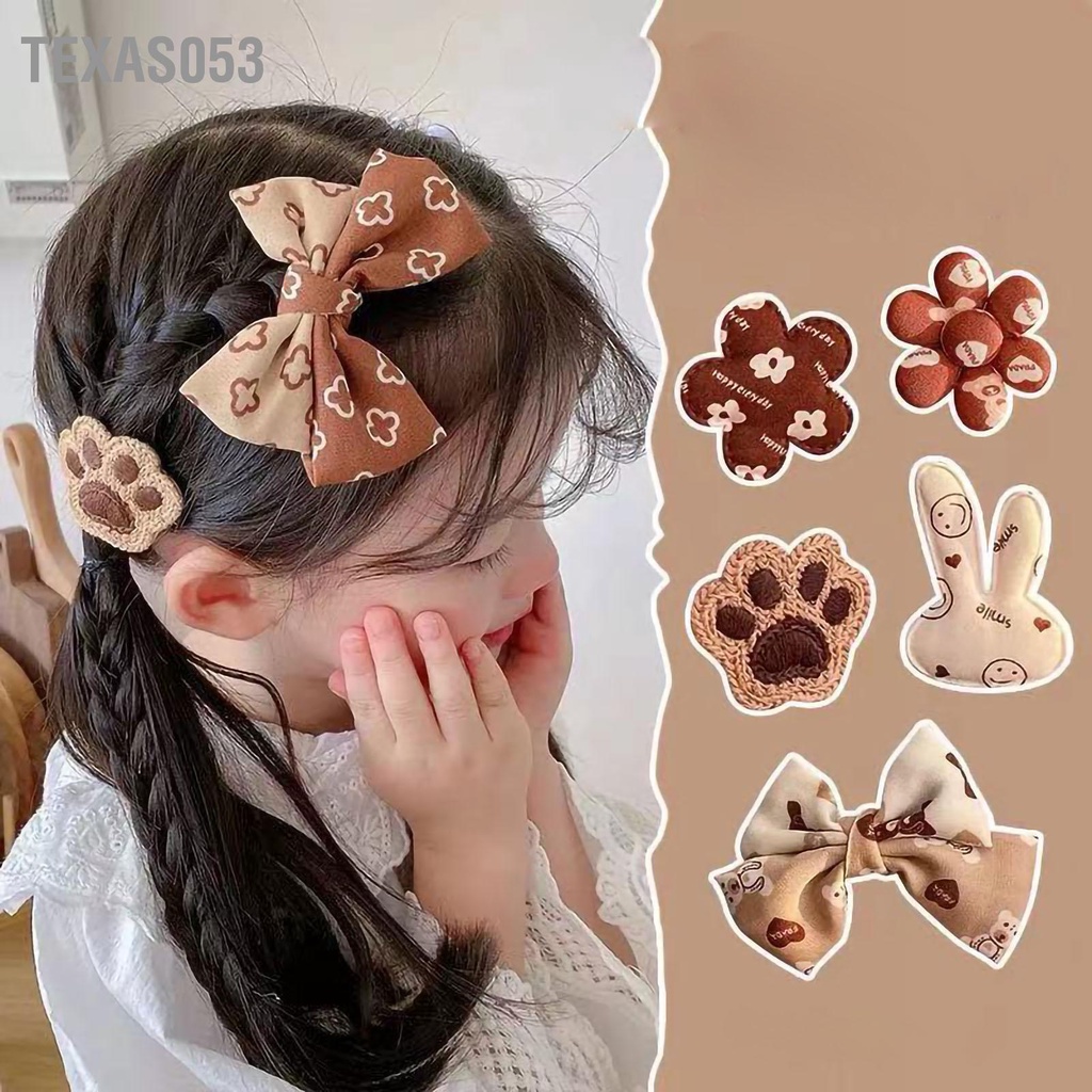 Texas053 Trẻ em Nơ Kẹp tóc Cô gái Mô hình động vật Dễ thương Tóc đẹp Tinh tế Phụ kiện Quà tặng sinh nhật