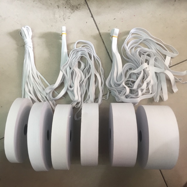 Chun Quần Màu Trắng Xịn Túm Bé 3 Mm 7 Mm 1 Cm 1,2 Cm Cuộn Bé 1,5 Cm 2 Cm 2,5 Cm 3 Cm 4Cm 5Cm #010801